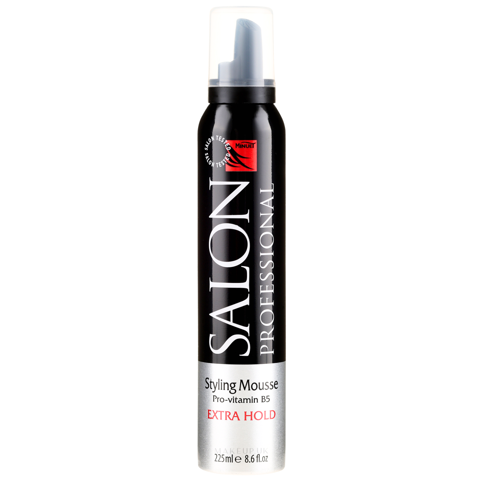 Salon Professional Styling Mousse Pro-Vitamin B5 extra hold 225ml by Betaglam Cosmetics