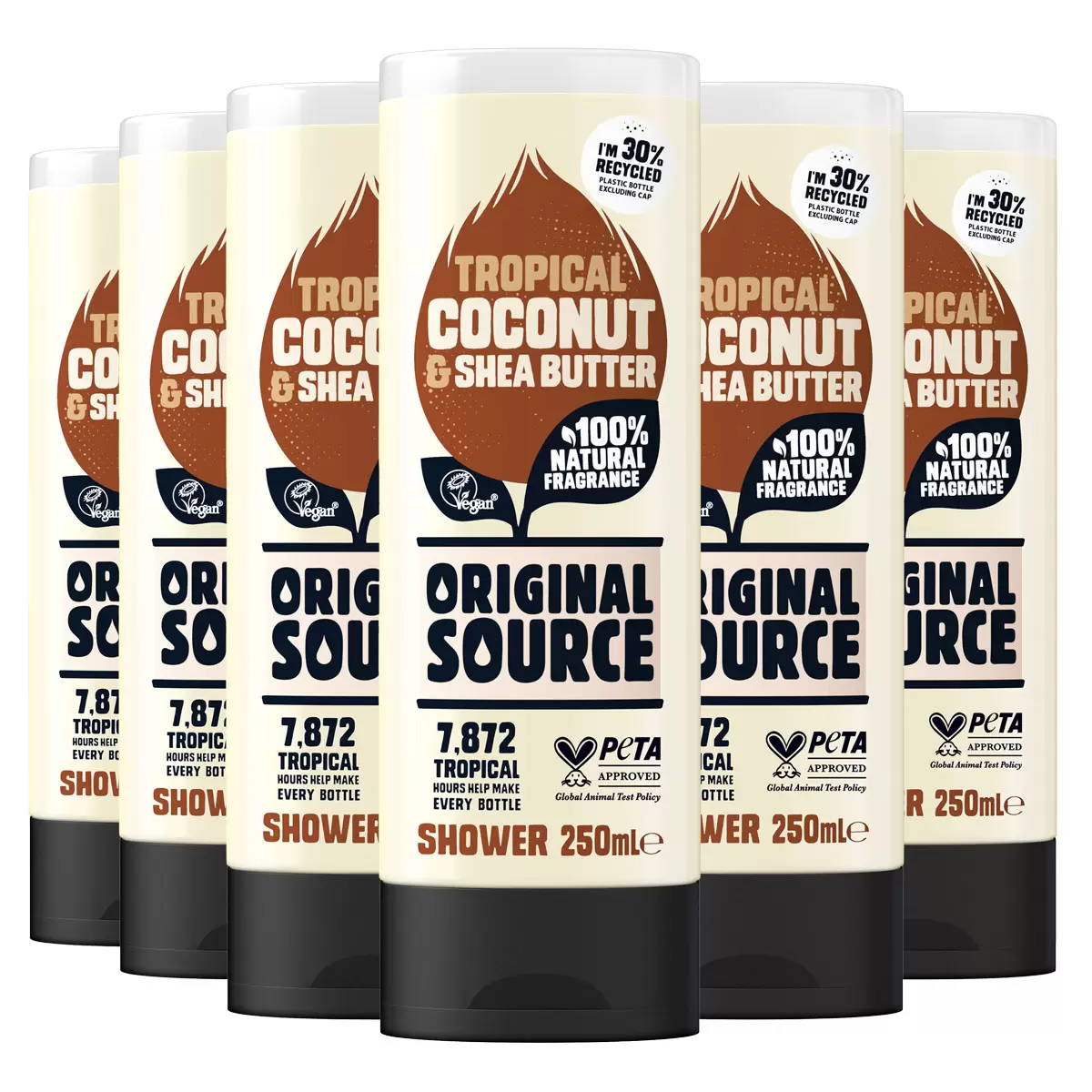 Original Source Coconut & Shea Butter Shower Gel, 6 x 250ml by Betaglam