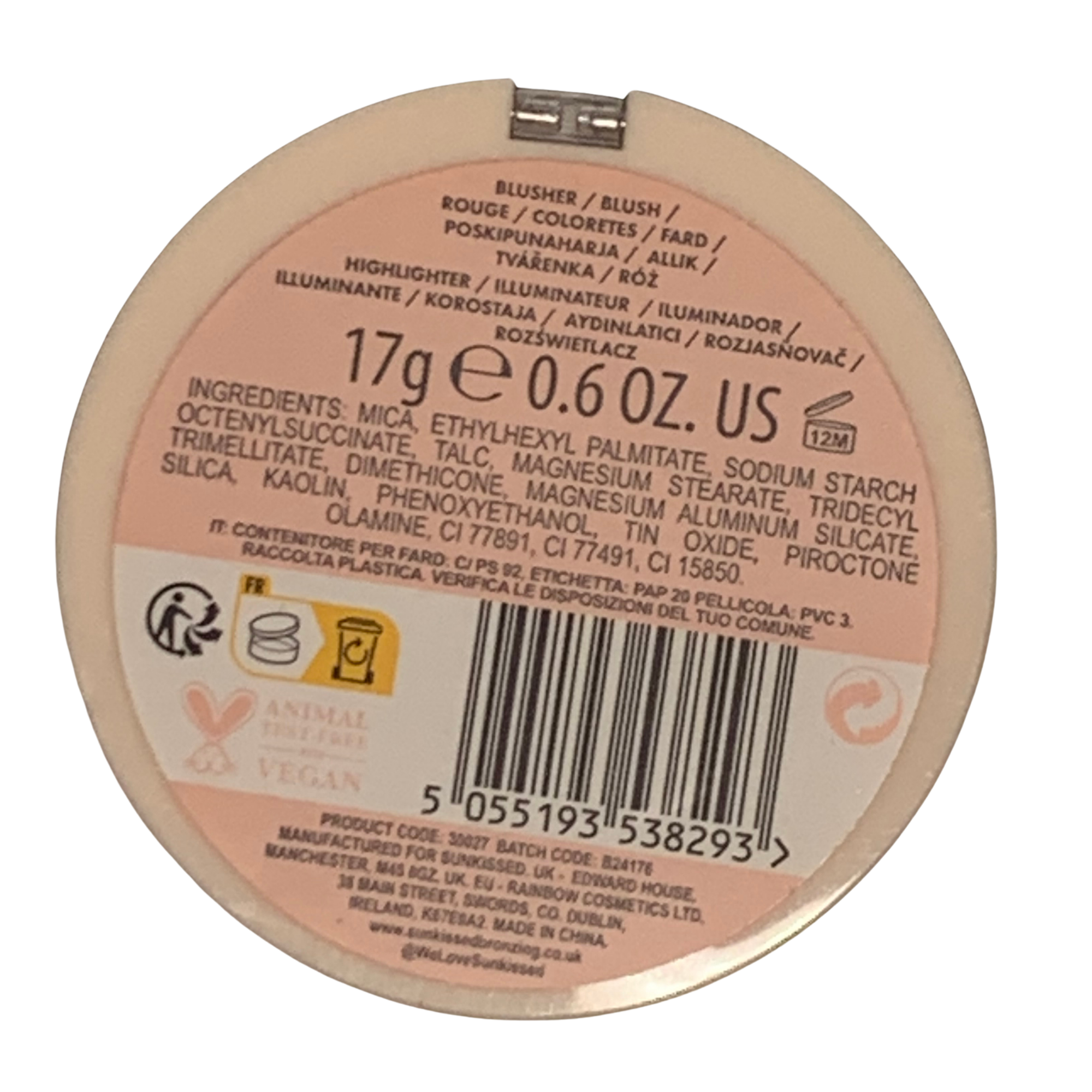 Sunkissed Baked to Perfection Blush, Bronzer & Highlight Palette by Betaglam