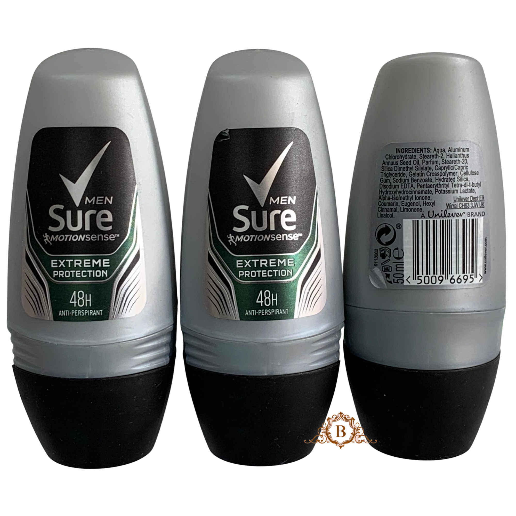 X SURE EXTREME PROTECTION Anti-perspirant Roll On 48H by Betaglam Cosmetics