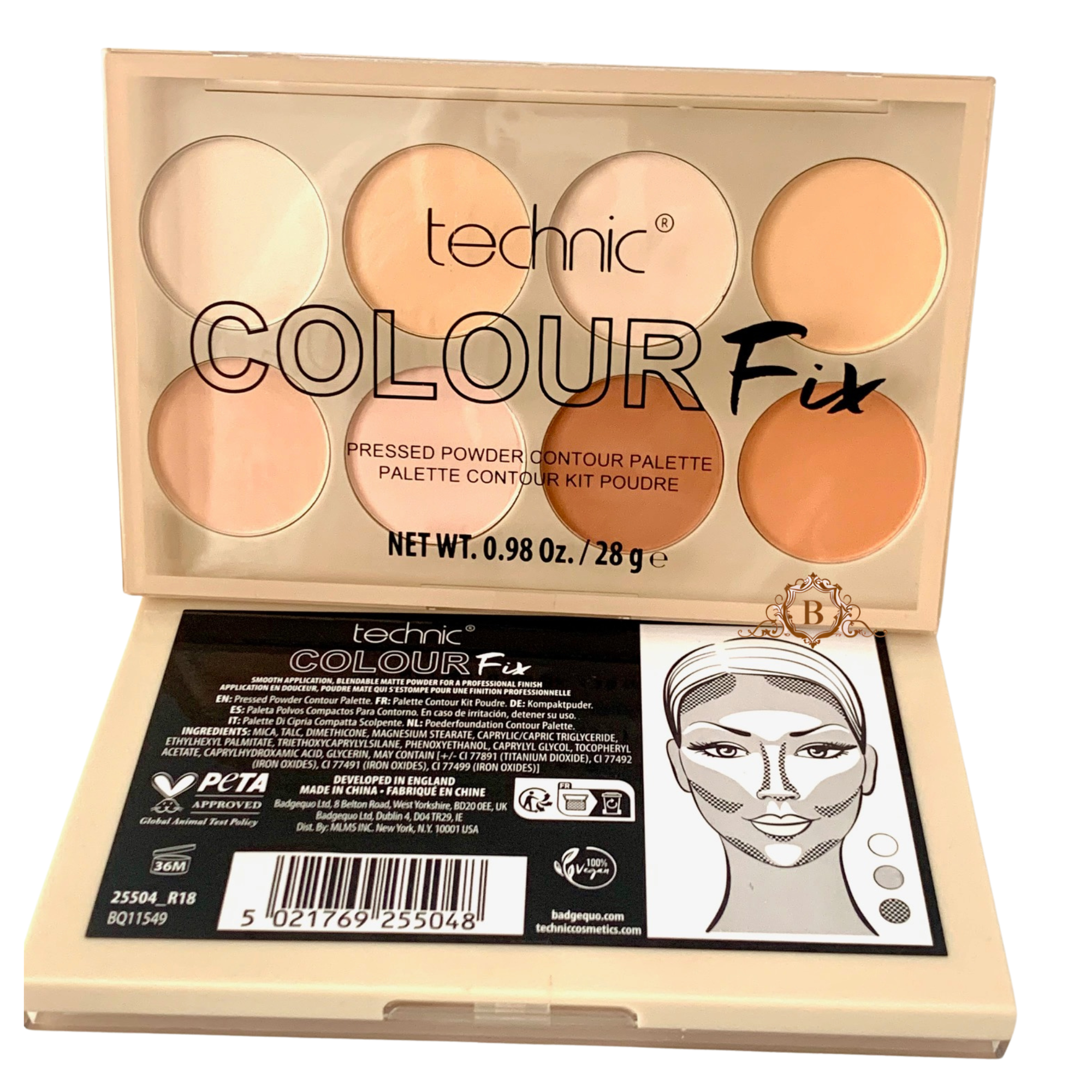 Technic Colour Fix Pressed Powder Contour Palette by Betaglam