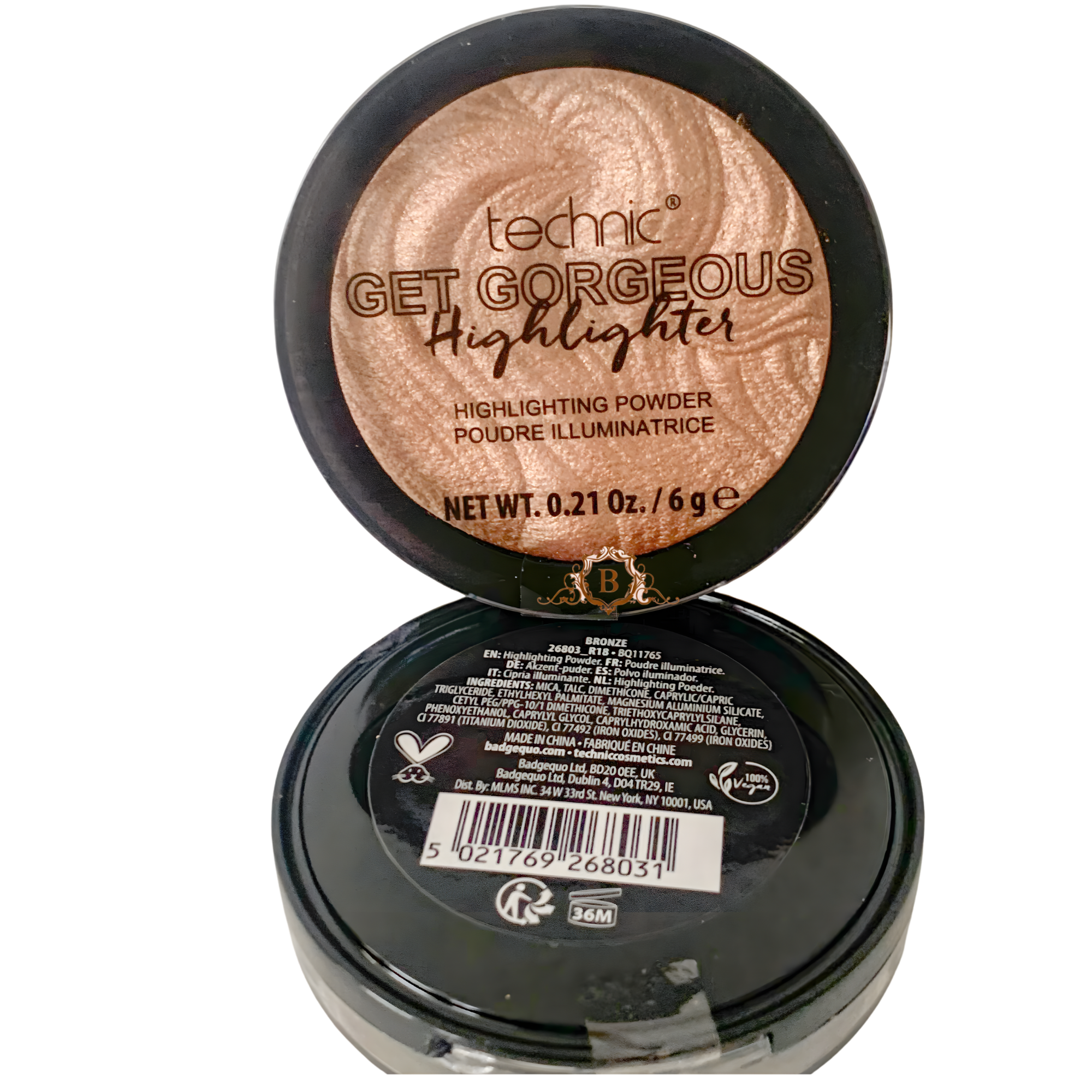 Technic get Gorgeous highlighter Highlighting Powder Bronze Bronzer 6g by Betaglam Main image