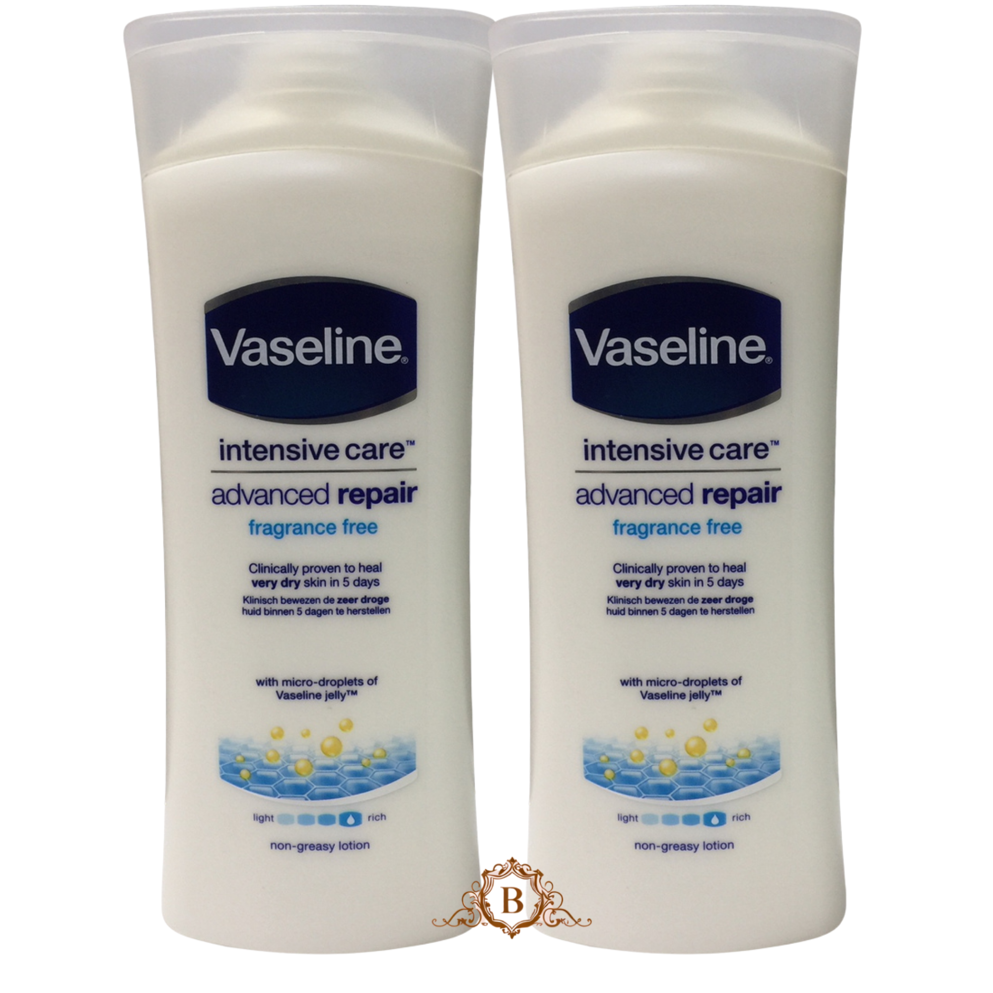 2X Vaseline Intensive Care Essential Healing Lotion 2X 200ml by Betaglam Main image