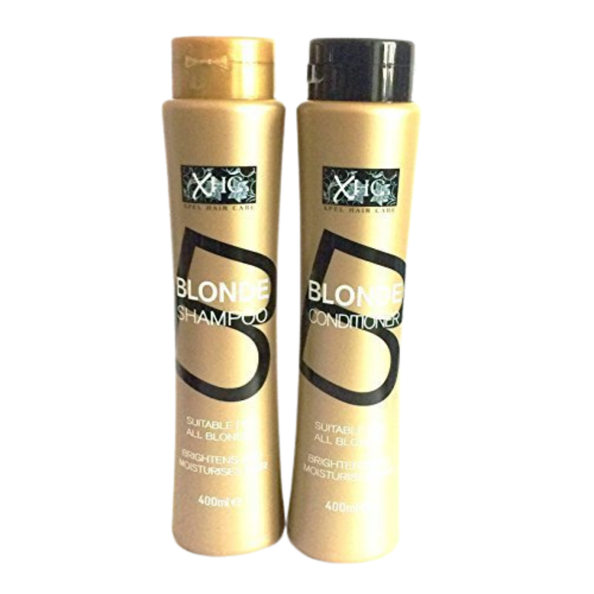 XHC Xpel Blonde Shampoo And Conditioner Duo 400ml Hair Care Set For Blondes And Highlights by Betaglam Cosmetics