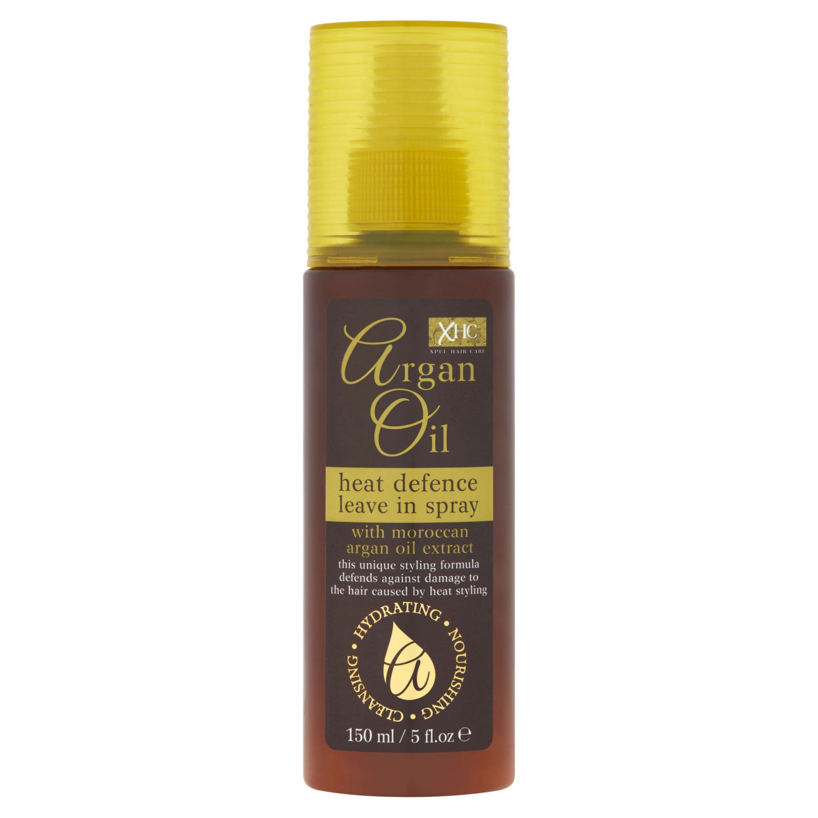 Xhc Argan Oil Heat Defence Leave In Spray For All Hair Types 150ml Nourishes And Protects Against Heat Styling by Betaglam