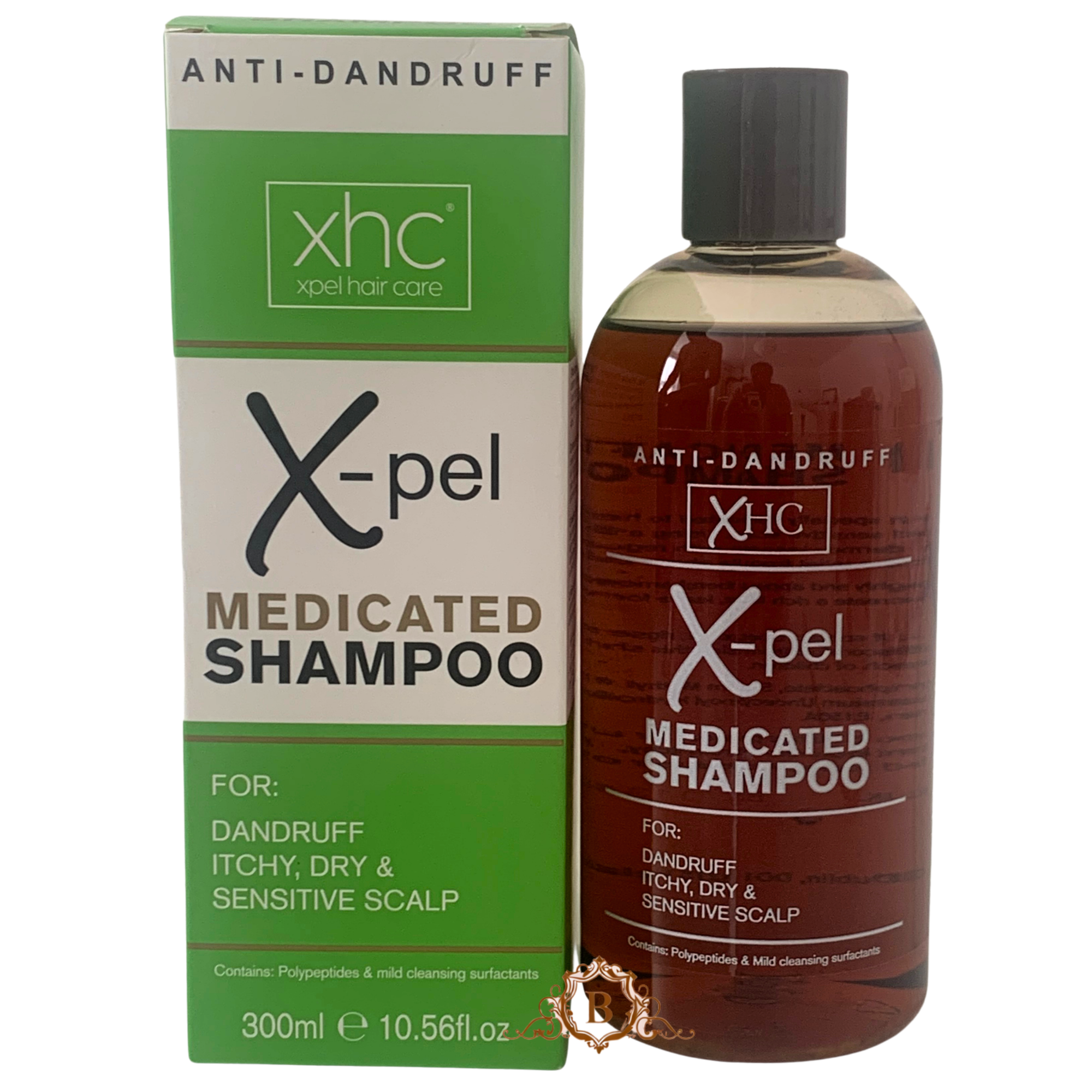 2X XHC Xpel Medicated Shampoo Anti-Dandruff 2X300ml by Betaglam Cosmetics Main image