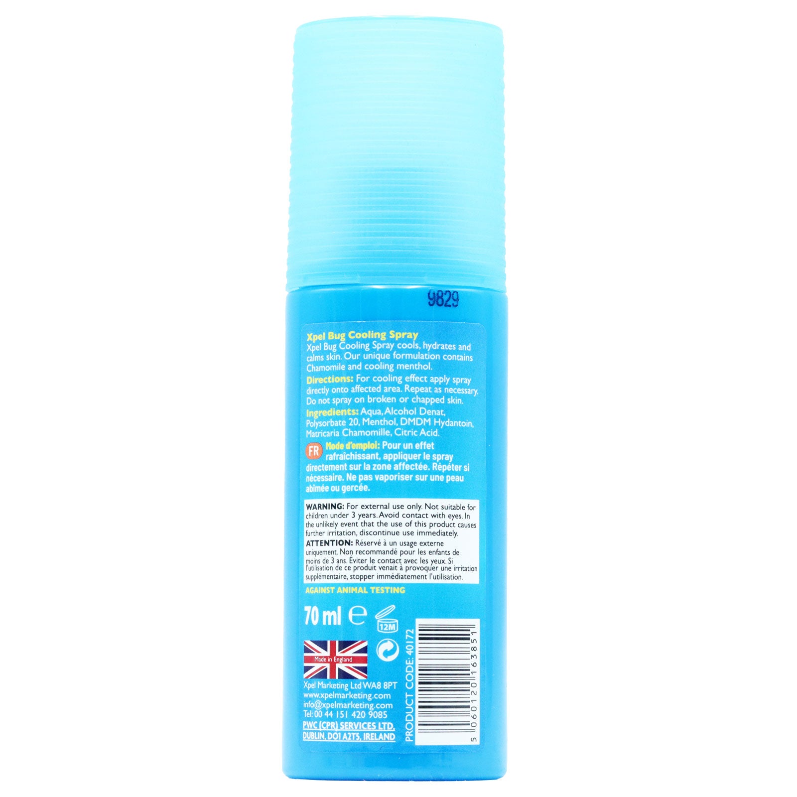 Xpel Bug Cooling Pump Spray 70ml Soothing Insect Bite Relief For Itching And Stings Outdoor Use by Betaglam
