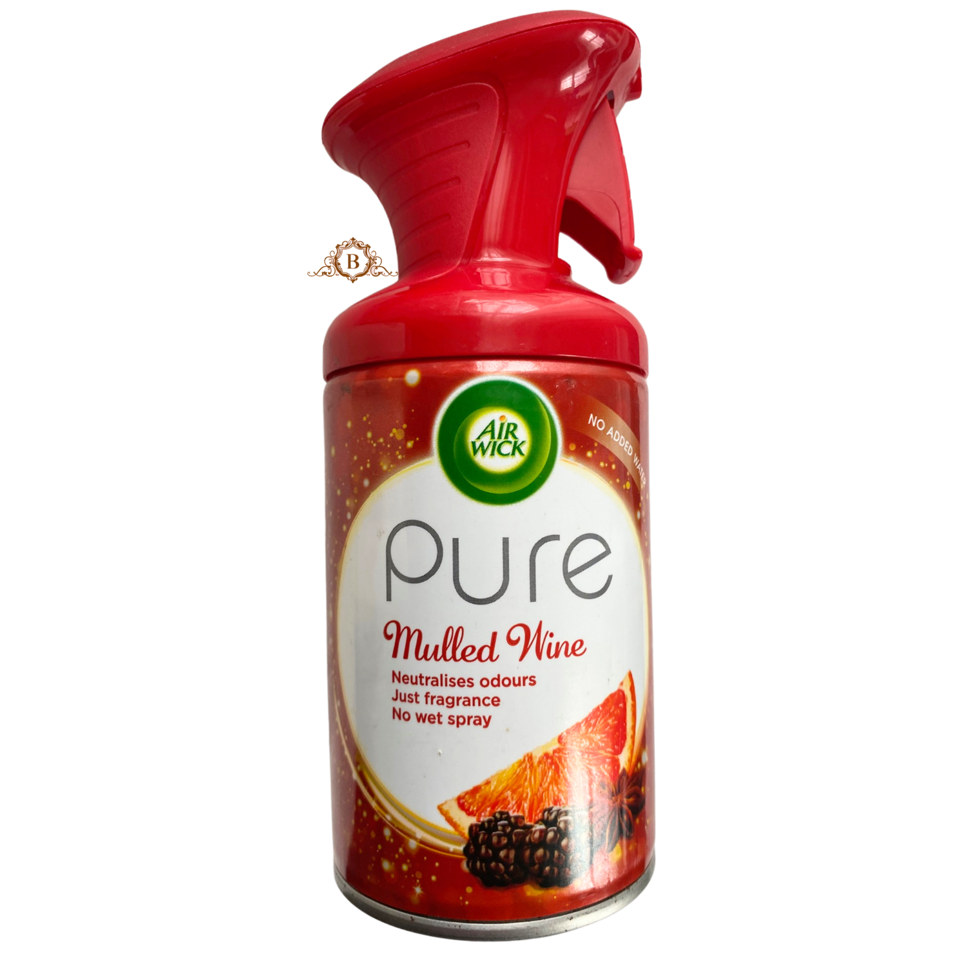 Air Wick Pure Mulled Wine Scented Room Spray 250ml Long Lasting Warm Spiced Aroma for Living Rooms and Kitchens by Betaglam Cosmetics Main image