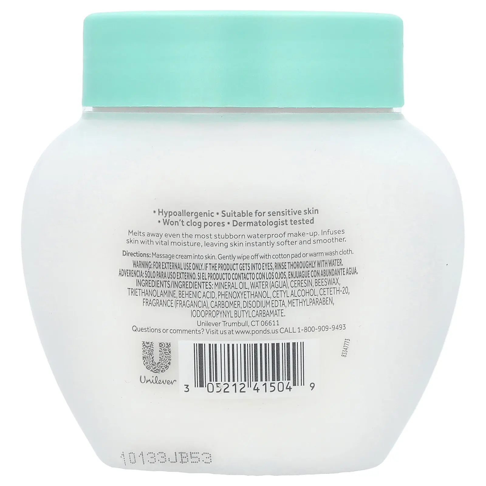 Ponds Cold Cream Makeup Remover Moisturizer For Face Body 9.5 Ounces Secondary image