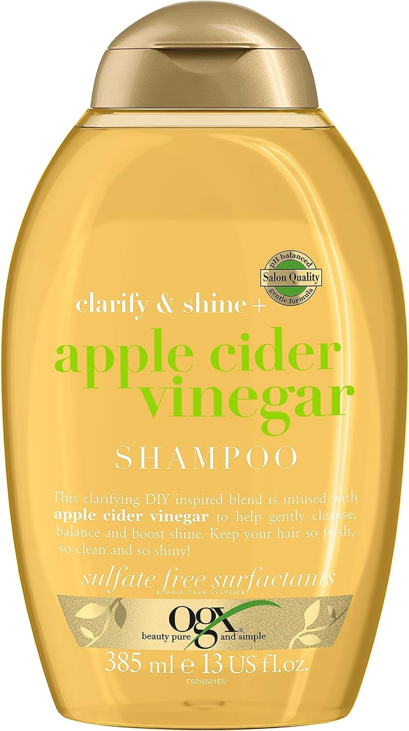 Clarify & Shine with Apple Cider Vinegar Shampoo, Cleanses, Balances and Boosts Shine, Keeps Hair Fresh, Clean and Shiny, Sulfate Free, 385Ml by Betaglam