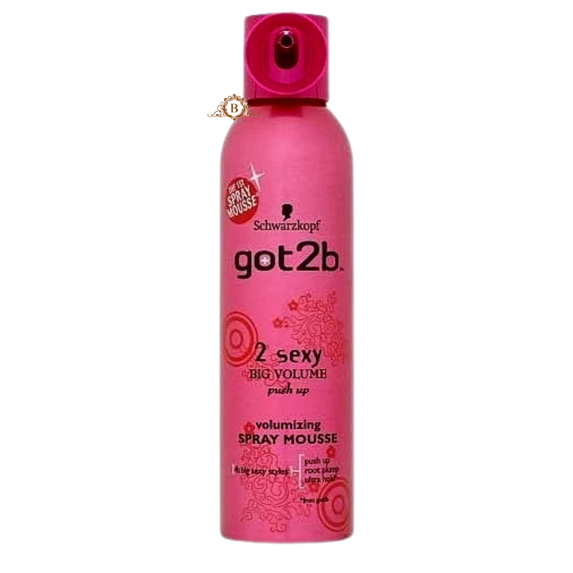 Schwarzkopf Got2b 2 Sexy Big Volume Spray Mousse 250ml for bold, airy volume with spray-into-mousse texture. Main image