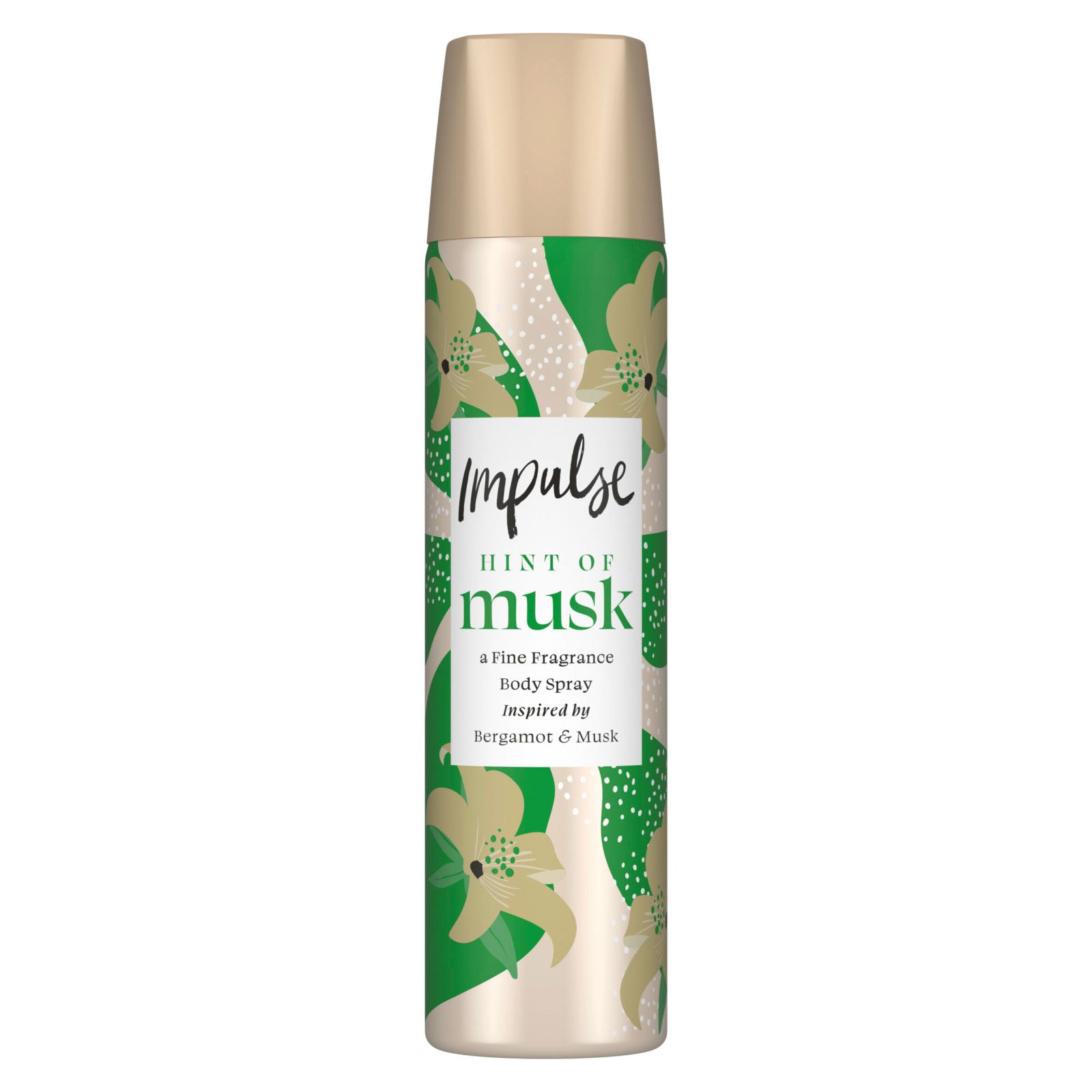 Set of 3 Impulse Hint of Musk Fine Fragrance Body Spray Bergamot and Musk 75ml Secondary image