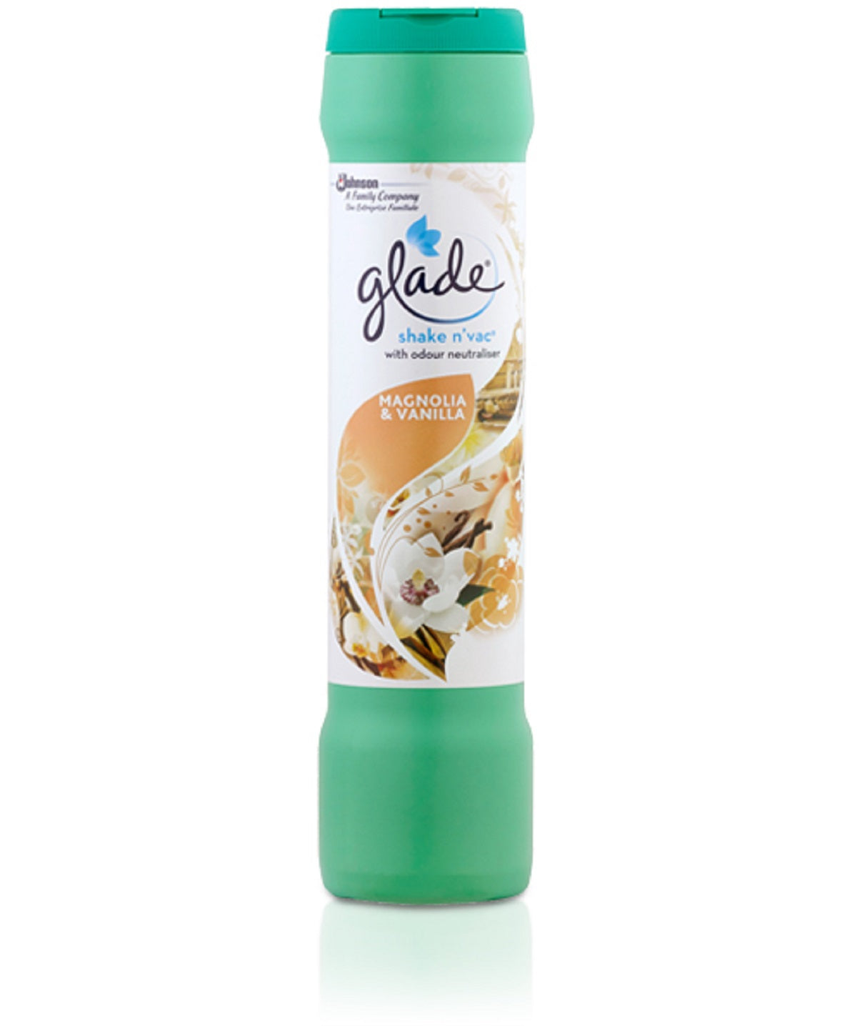 Johnson Glade Shake n' Vac Magnolia & Vanilla 500g | Carpet Freshener UK